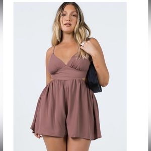 Princess Polly Brown Romper NWT